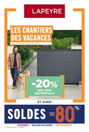 Catalogue Lapeyre à Boulogne-Billancourt, avec 16 pages Prospectus Lapeyre à Boulogne-Billancourt, "Les chantiers des vacances", 16 pages, 29/06/2022 - 18/07/2022