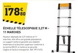 Promo Échelle télescopique 3,27 m - 11 marches à 178,80 € dans le catalogue Tout Faire à Saint-Nicolas-de-Macherin
