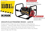 GROUPE ÉLECTROGÈNE IR5000 - 4600 W à Tout Faire dans Tain-l'Hermitage