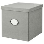 Kasten mit Deckel grau 32x35x32 cm von KVARNVIK im aktuellen IKEA Prospekt für 12,99 €