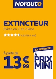 Prospectus Norauto à Voray-sur-l'Ognon, "LA SÉCURITÉ À PRIX MINI", 1 page, 06/05/2026 - 16/06/2026