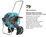 Dévidoir équipé sur roues - Gardena - E.Leclerc à Boulogne-Billancourt Dévidoir équipé sur roues - Gardena en promo chez E.Leclerc Boulogne-Billancourt à 79,00 €