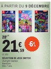 Sélection de jeux Switch en promo chez E.Leclerc Montpellier à 21,59 €