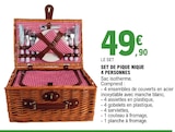 Promo Set de pique nique 4 personnes à 49,90 € dans le catalogue E.Leclerc à Belfort
