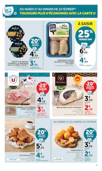 Promotion Poisson dans le prospectus U Express, valable du 17/02/2026 au 01/03/2026 Promo Poisson dans le catalogue U Express du moment à la page 3