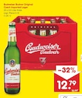 Budweiser Budvar Original Czech Imported Lager Angebote von Budweiser Budvar bei Netto Marken-Discount Cottbus für 12,79 €