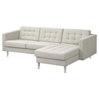 3er-Sofa mit Récamiere Gunnared/beige Metall Gunnared beige von LANDSKRONA im aktuellen IKEA Prospekt