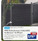 WPC-Sichtschutzzaun CALLADO, 4x Element + 6x Pfosten im Angebot bei ALDI SÜD in Villingen-Schwenningen WPC-Sichtschutzzaun CALLADO, 4x Element + 6x Pfosten Angebote bei ALDI SÜD Villingen-Schwenningen für 579,00 €