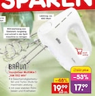 Haushaltselektronik im Netto Marken-Discount Prospekt Handmixer MultiMix 1 HM 1110 WH von Braun im aktuellen Netto Marken-Discount Prospekt für 17,99 €