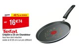 Crêpière Ø 25 cm Chandeleur - Tefal en promo chez Carrefour Nancy à 16,74 €