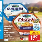 Obazda oder Camembert Creme von Alpenhain im aktuellen Netto Marken-Discount Prospekt für 1,59 €