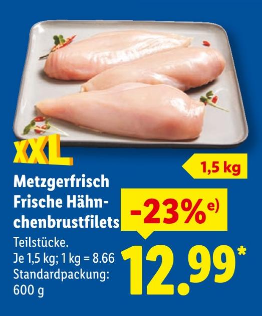Metzgerfrisch Frische Hähnchenbrustfilets