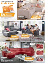Sofa im Möbel Kraft Prospekt in Neumünster Aktueller Möbel Kraft Prospekt mit Sofa, "WOHNTRENDS ZUM KRAFTPREIS!", Seite 2