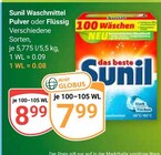 Aktuelle Waschmittel Angebote bei GLOBUS in Bochum Aktuelles Waschmittel Pulver Angebot bei GLOBUS in Bochum ab 7,99 €