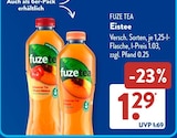 Eistee Schwarzer Tee Pfirsich Hibiskus von Fuze Tea für 1,29 € bei ALDI SÜD im Angebot Eistee Schwarzer Tee Pfirsich Hibiskus von Fuze Tea im aktuellen ALDI SÜD Prospekt