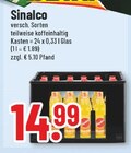 Trinkgut Bonn - Sinalco Angebot im Prospekt Sinalco bei Trinkgut im Bonn Prospekt für 14,99 €