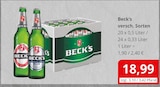Beck's im Angebot bei Getränkefachmarkt Rausch in Gießen Beck's Angebote von Beck's bei Getränkefachmarkt Rausch Gießen für 18,99 €