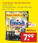 Geschirr-Reiniger Maxi Pack Angebote von Finish bei Netto Marken-Discount Wismar für 7,99 €