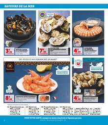 Promotion Poisson dans le prospectus U Express, valable du 21/03/2023 au 26/03/2023 Promo Poisson dans le catalogue U Express du moment à la page 2