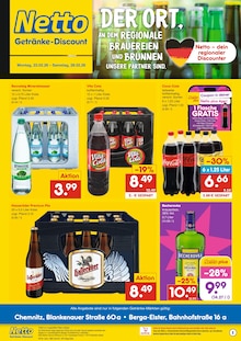 Netto Marken-Discount Prospekt DER ORT, AN DEM DU IMMER AUSGEZEICHNETE PREISE FINDEST. mit 2 Seiten