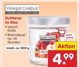 Duftkerze im Glas Angebote von Yankee Candle bei Netto Marken-Discount Cottbus für 4,99 €
