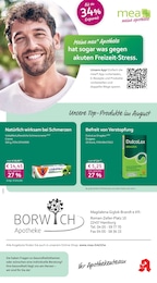 mea - meine apotheke Prospekt für Hamburg mit 4 Seiten mea - meine apotheke Prospekt für Hamburg: "Unsere August-Angebote", 4 Seiten, 01.08.2026 - 31.08.2026
