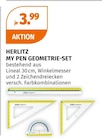 My Pen Geometrie-Set von Herlitz im aktuellen Müller Prospekt für 3,99 €