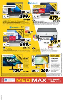 Drucker im MEDIMAX Prospekt "BESTE TECHNIK FÜR DEN SPÄTSOMMER." mit 8 Seiten (Mönchengladbach)
