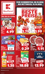 Kaufland Prospekt für Künzelsau mit 70 Seiten Kaufland Prospekt für Künzelsau: "Hier bin ich richtig", 70 Seiten, 08.10.2026 - 14.10.2026