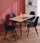 Ensemble 1 table et 4 chaises - Hyper U à Saintes Ensemble 1 table et 4 chaises en promo chez Hyper U Saintes à 119,00 €