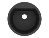 Evier quartz rond 1 bac noir enastré DREXLER ZYNXG80F - 51x51x19,4 cm - Cooke and Lewis en promo chez Brico Dépôt Marseille à 99,90 €