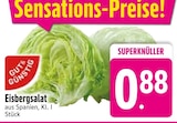 Eisbergsalat im Angebot bei EDEKA in Augsburg Eisbergsalat Angebote von Gut & Günstig bei EDEKA Augsburg für 0,88 €