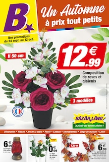 Prospectus Bazarland à Craon, "Un Automne à prix tout petits", 12 pages de promos valables du 24/09/2025 au 12/10/2025