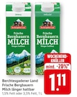 Frische Bergbauern Milch länger haltbar Angebote von Berchtesgadener Land bei EDEKA Bietigheim-Bissingen für 1,11 €