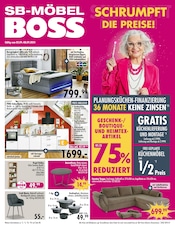 Aktueller SB Möbel Boss Prospekt mit Schlafzimmer, "SCHRUMPFT DIE PREISE!", Seite 1