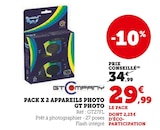 Pack x 2 appareils photo GT Photo - GT Company en promo chez Hyper U Orléans à 29,99 €