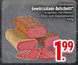 Gewürzsalami-Aufschnitt von Stockmeyer im aktuellen EDEKA Prospekt für 1,99 €