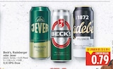 Pilsener von Jever für 0,79 € bei E center im Angebot Pilsener von Jever im aktuellen E center Prospekt