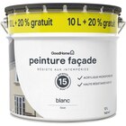 Peinture(d) façade GoodHome Classique blanc lisse 10L +20% gratuit - GoodHome en promo chez Castorama Sotteville-lès-Rouen à 34,90 €