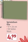 Spiralalbum Oliv im Rossmann Prospekt Spiralalbum Oliv im aktuellen Rossmann Prospekt für 4,99 €