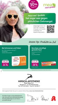 Aktueller mea - meine apotheke Prospekt (Wedel, 4 Seiten zum blättern mea - meine apotheke Prospekt Unsere Juli-Angebote mit 4 Seiten