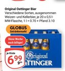 Original Oettinger Bier im Angebot bei GLOBUS in Pirmasens Original Oettinger Bier Angebote von Oettinger bei GLOBUS Pirmasens für 6,99 €