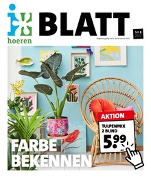 Hoeren Gartencenter Prospekt "FARBE BEKENNEN" für Kamp-Lintfort, 8 Seiten, 02.02.2023 - 08.02.2023
