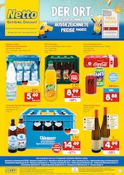 Mineralwasser im Netto Marken-Discount Prospekt in Regensburg Aktueller Netto Marken-Discount Prospekt mit Mineralwasser, "DER ORT, AN DEM DU IMMER AUSGEZEICHNETE PREISE FINDEST.", Seite 1