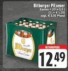 Bitburger Pilsener Angebote von Bitburger bei E center Remscheid für 12,49 €