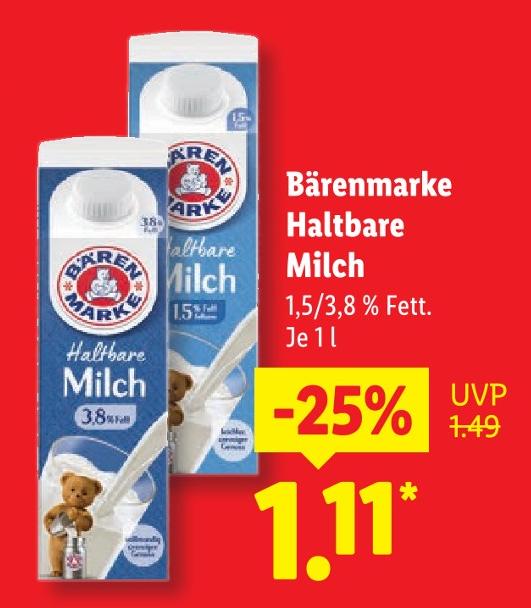 Haltbare Milch