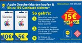 Aktuelles Apple Geschenkkarte 100€ Angebot bei Lidl in Duisburg