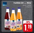 Fruchtliebe Saft oder Nektar Angebote von EDEKA bei E aktiv markt Worms für 1,19 €