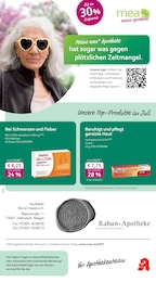 Apotheke Prospekt von mea - meine apotheke in Schwarzach Aktueller mea - meine apotheke Apotheken Prospekt für Schwarzach: Unsere Juli-Angebote mit 4} Seiten, 01.07.2025 - 31.07.2025