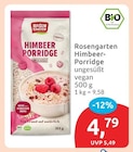 Himbeer-Porridge von Rosengarten im aktuellen budni Prospekt